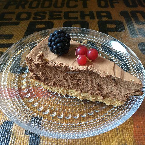 Chocolate mousse cake at Espresso Edge in Helsinki