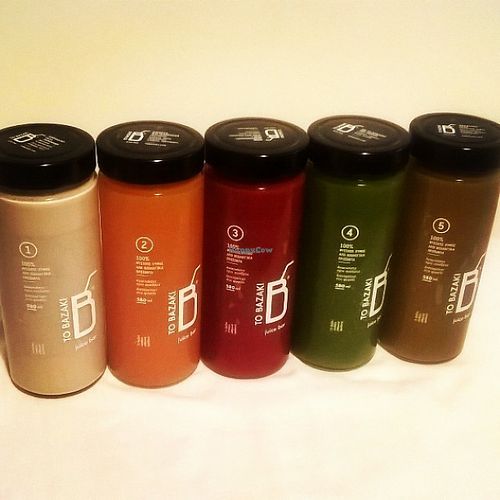 daily juice cleanse at To Bazaki Juice Bar in Chalandri