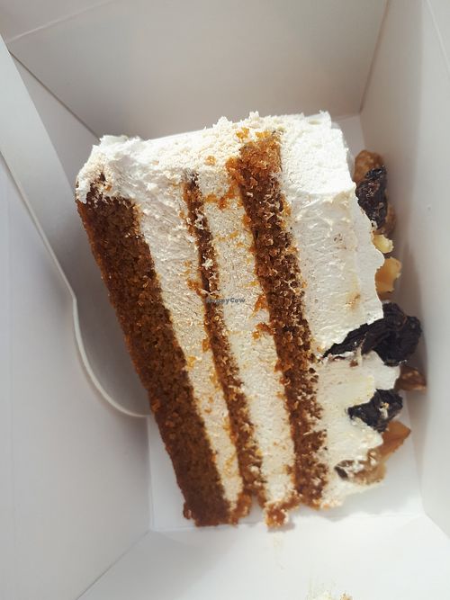 Carrot cake 3.90eur at Aloha Vegan Delights in Valencia