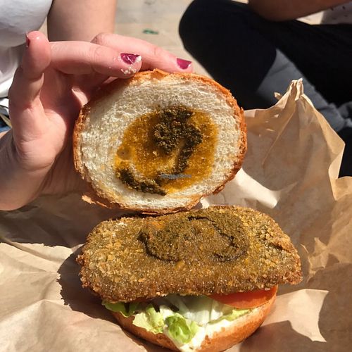 Koala burger at Aloha Vegan Delights in Valencia