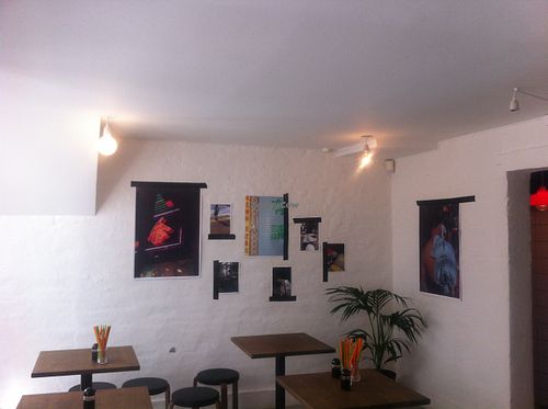 You can choose to sit inside or outside at GAO Dumpling Bar in Copenhagen