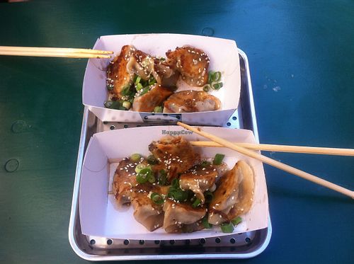 Vegan dumplings at GAO Dumpling Bar in Copenhagen