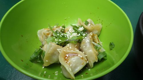 Mushroom dumplings at GAO Dumpling Bar in Copenhagen