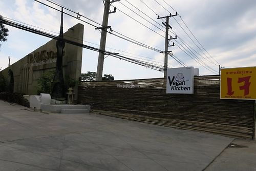 the entrance of the building at Ama Vegan Kitchen in Chiang Mai