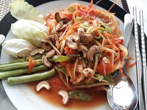 Somtam at Ama Vegan Kitchen in Chiang Mai