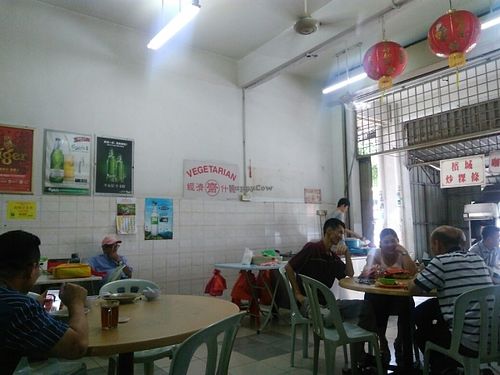 Photo taken while sitting inside at Vegetarian - Jalan 4 in Kuala Lumpur