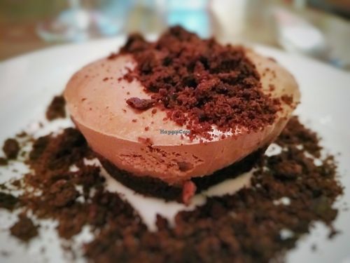 Chocolate cheesecake at Pomodoro's in Antibes