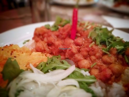 Chilli sine carne at Pomodoro's in Antibes
