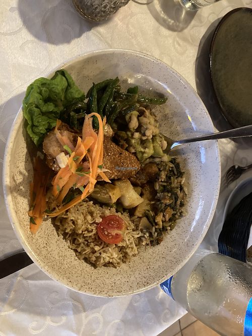 Vegan platter  at Windmill Restaurant in Paphos