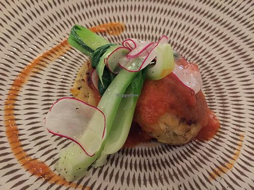 tofu dumplings  at Evah Dining Macrobiotic - Daimyo in Fukuoka