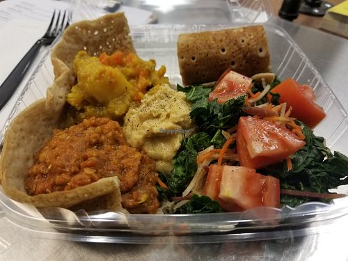 Ethiopian Plate at Nourished Food Bar in Oklahoma City
