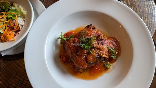 vegan lasagne at The Grain Mill - Organic Bistro and Shop in Knysna