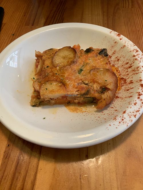 Timbal de calabacín at La Tavernaire in Valencia