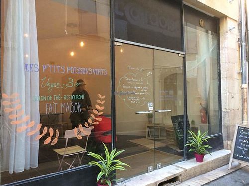 P'tits Poissons Verts, Vegan Organic restaurant near all the best tourists spots in Nimes! at Les P'tits Poissons Verts in Nimes