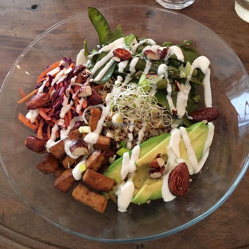 buddha bowl at Les P'tits Poissons Verts in Nimes