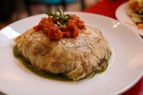 vegetable pastilla at Cafe Clock in Marrakech