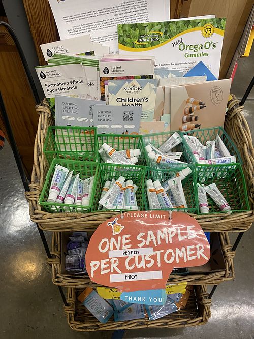 Beauty Section FREE Samples  at Alameda Natural Grocery in Alameda