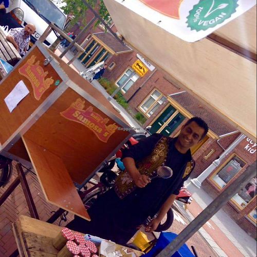 sadiqs samosas at Sadiq's Samosa's in Amsterdam