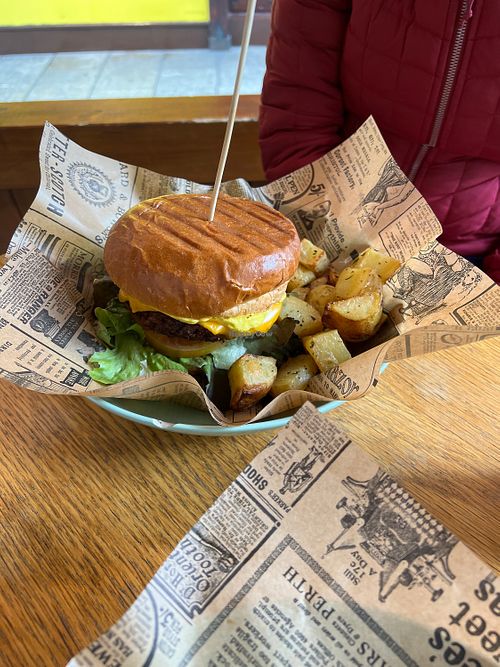 Big vegan burger!  at Veggie's World in Andorra La Vella