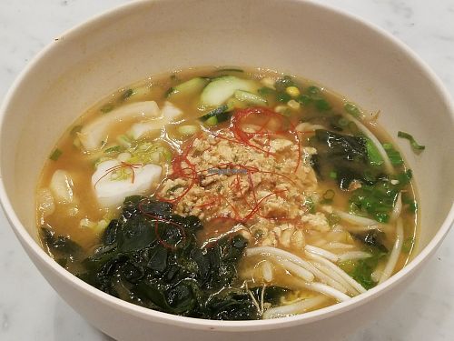 Vegan ramen at Flower Child in Santa Monica