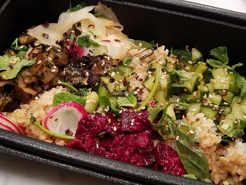 Vegan poke at Flower Child in Santa Monica