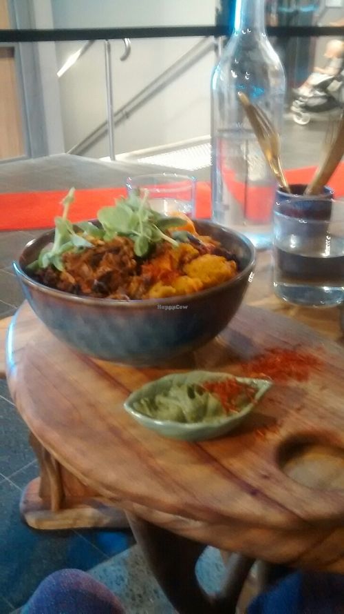 black rice pulled jack fruit and roast veg bowl at Elixiba - Robina in Robina