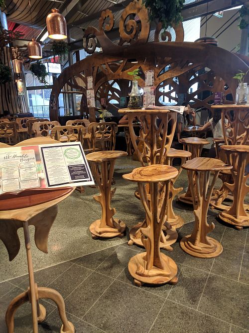 Furniture made from an Australian 'weed' camphor laurel. at Elixiba - Robina in Robina
