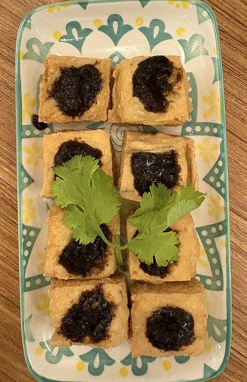 Homemade tofu with spicy saucee  at Yi Ke Shu - Tanjung Bungah in Penang