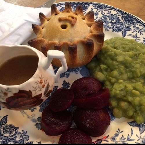 Vegan Pie and Peas at Debbie Bryan - Nottingham City Centre in Nottingham