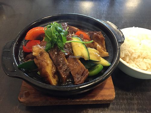 Vegan saute duck at Huong Viet in Footscray