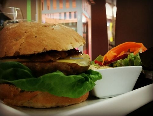 my favorite burger: THE MONKEY BURGER! at Marsim Bistrobarante in Mallorca