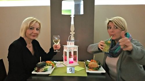 I would give it two thumbs up I wouldn´t be holding the delicious home made lemonade.  at Marsim Bistrobarante in Mallorca