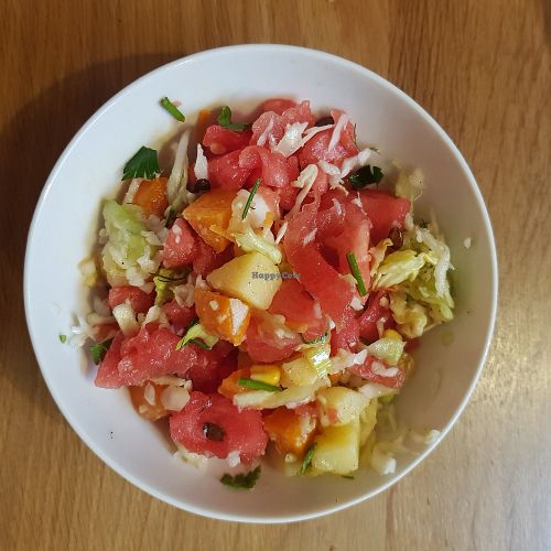 Salad from the salad buffet at VegeQuchnia in Opole
