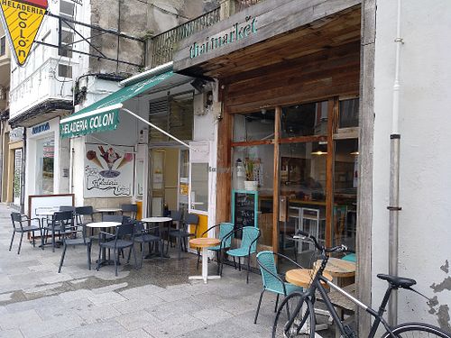 The restaurante / Street view at Thai Market in A Coruna