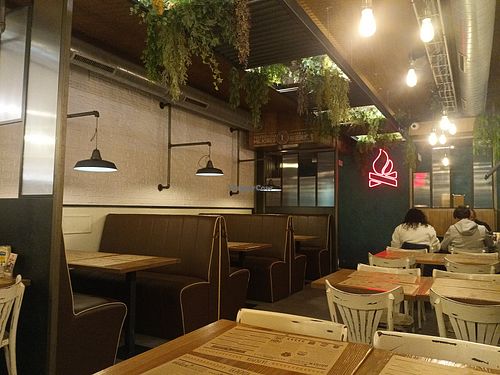 Inside at La Pepita Burger Bar in A Coruna