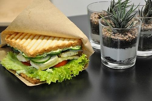 Tofu sandwich  at Vegano Hooligano in Ivano-frankivsk