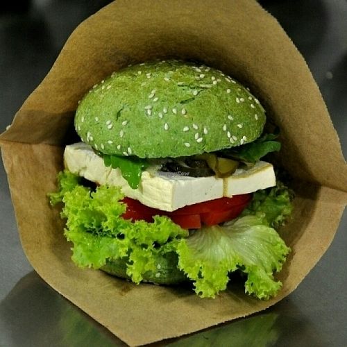 Burger GREEN 13 at Vegano Hooligano in Ivano-frankivsk