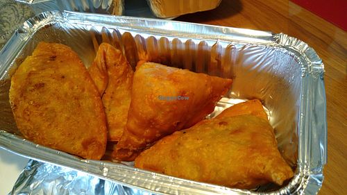 Vegan samosas at Himalaya Sherpa in Wiesbaden