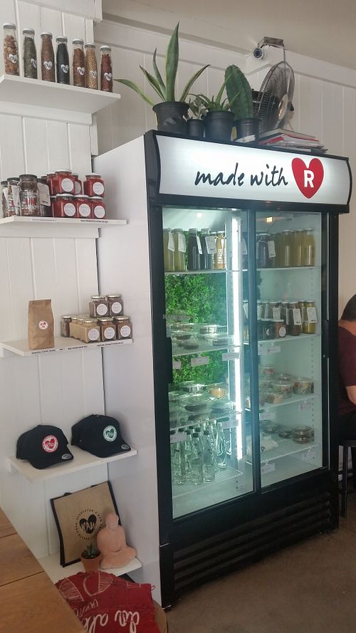 Tuck shop at Scheckter's Raw in Cape Town