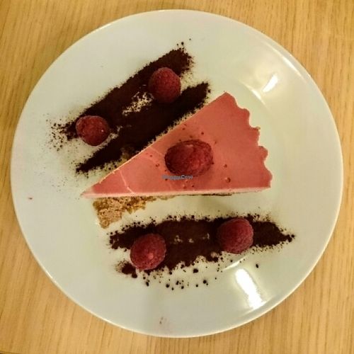 Strawberry cheesecake  at Vegan Express in South West London