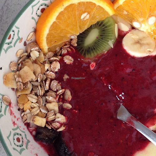 Acai bowl at Zumoso Bar in Tarifa