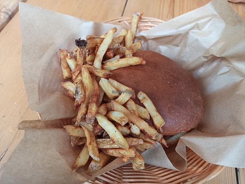 Vegan burger at Holy Moly in Rouen