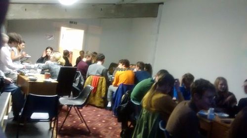 Tonight's customers at Vegan People's Kitchen in Glasgow