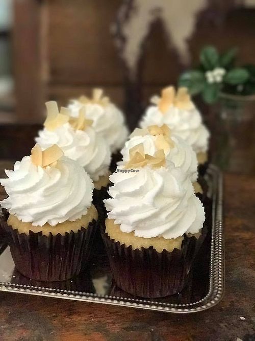 vegan coconut cupcakes at The Talented Cookie in High Springs