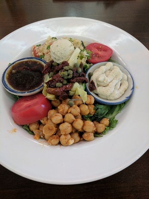Mediterranean bowl at Plant Food Supper Club in Idyllwild