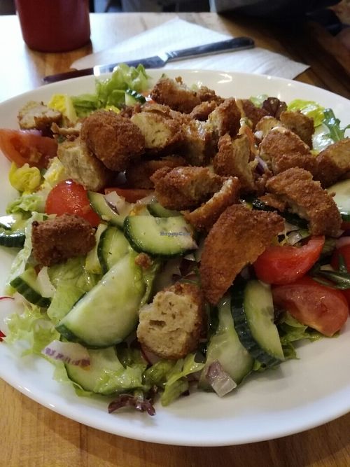 Delicious seitan salad at Lia's Kitchen in Berlin