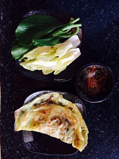Vietnamese pancake at September Vegetarian in Phu Quoc