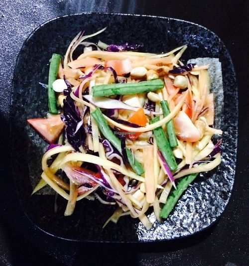 Papaya salad at September Vegetarian in Phu Quoc