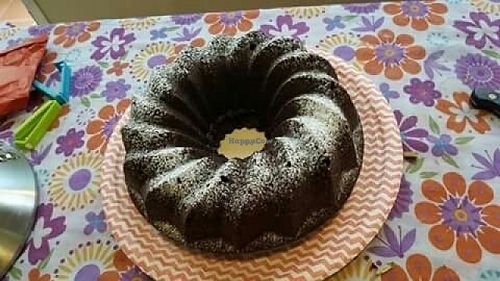 Tarta de algarroba - Carob cake at La Ola Verde in Lanzarote