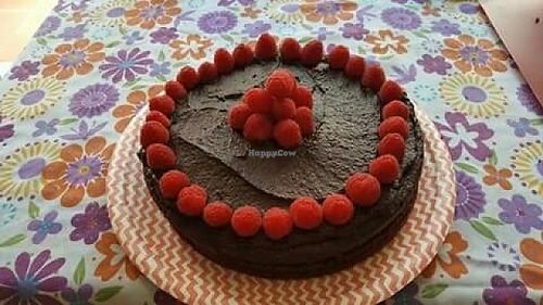 Extra chocolate cake (vegan) at La Ola Verde in Lanzarote